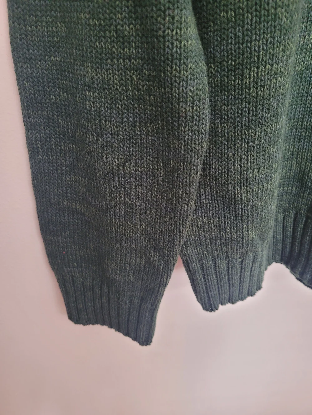 Chaps Men's Dark Green Crewneck Sweater Cotton Large